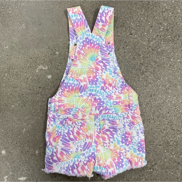 The Childrens Place Girl's Size 5 Butterfly Wings Denim Overall Jumper Romper - Picture 6 of 10